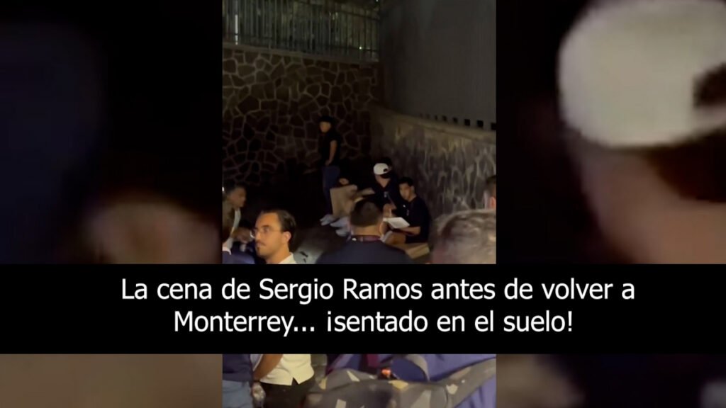 La sorprendente cena de Sergio Ramos tras marcar con Monterrey... ¡en el suelo!