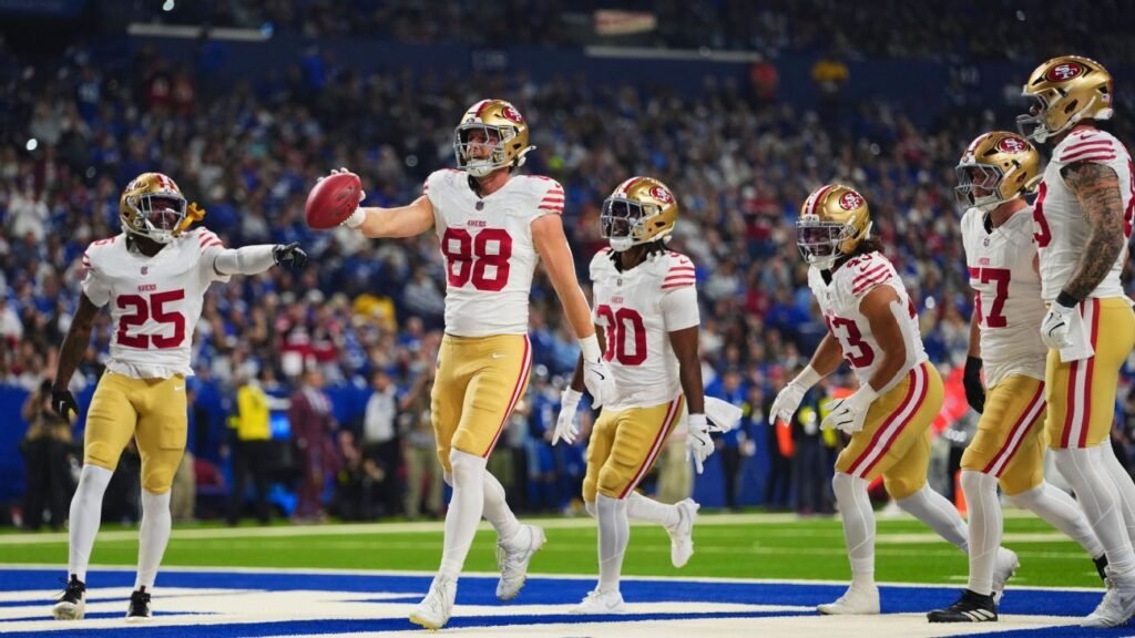 Los 49ers dominan a los Colts en MNF gracias al espléndido juego de Purdy y McCaffrey