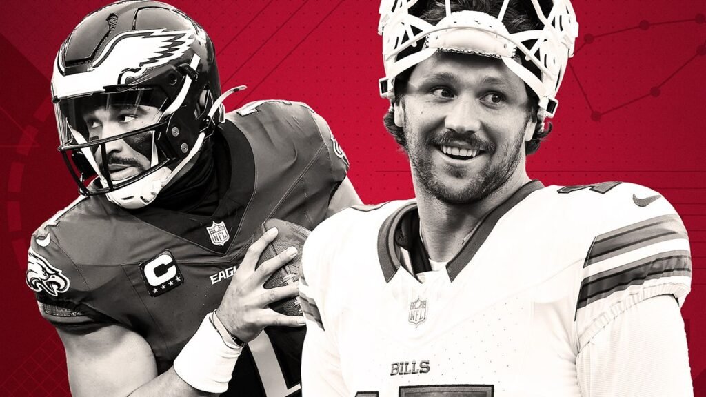 ¿Jalen Hurts o Josh Allen lograrán superar el récord de touchdowns terrestres?