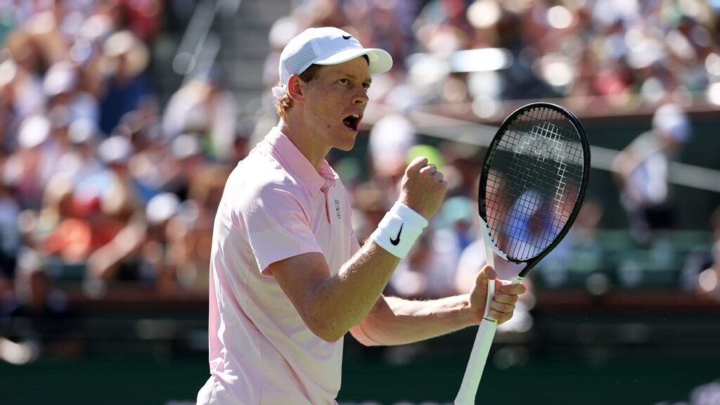 Sinner detiene a Medvedev, conquista el título en Indian Wells y se iguala a Djokovic y Federer en un hito impresionante