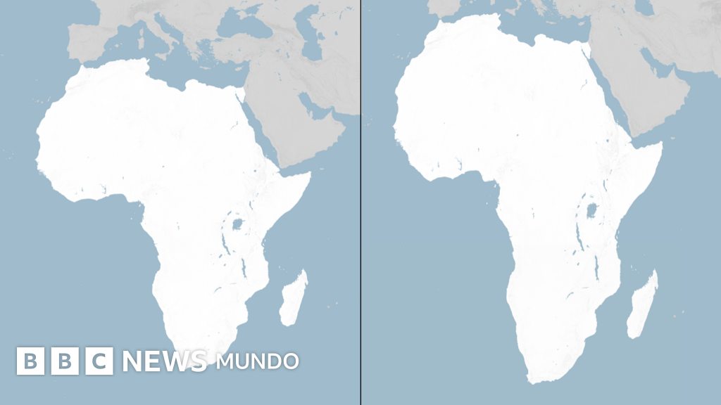 La ONU presenta un nuevo mapamundi que muestra el verdadero tamaño de África.